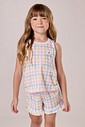 Pijama Feminino Infantil Regata Com Shorts Pijama Feminino Infantil Regata Com Shorts