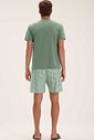 Pijama Masculino Manga Curta Com Bermuda