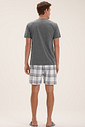 Pijama Masculino Manga Curta Com Bermuda