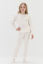 Pijama Feminino Infantil Manga Longa Com Calça Pijama Feminino Infantil Manga Longa Com Calça