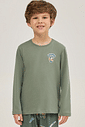 Pijama Masculino Infantil Manga Longa Com Calça Pijama Masculino Infantil Manga Longa Com Calça