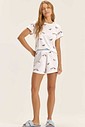 Pijama Feminino Manga Curta Com Shorts Pijama Feminino Manga Curta Com Shorts