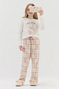 Pijama Feminino Infantil Manga Longa Com Calça