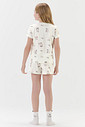 Pijama Feminino Infantil Manga Curta Com Shorts