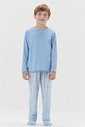 Pijama Masculino Infantil Manga Longa Com Calça
