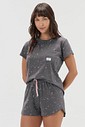 Pijama Feminino Manga Curta com Shorts Pijama Feminino Manga Curta com Shorts