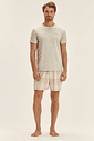 Pijama Masculino Manga Curta Com Bermuda Pijama Masculino Manga Curta Com Bermuda