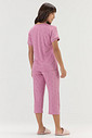 Pijama Feminino Manga Curta Com Calça Capri Pijama Feminino Manga Curta Com Calça Capri