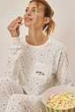 Pijama Feminino Manga Longa Com Calça