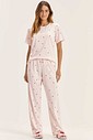 Pijama Feminino Manga Curta Com Calça Pijama Feminino Manga Curta Com Calça