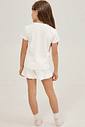 Pijama Feminino Infantil Manga Curta Com Short Pijama Feminino Infantil Manga Curta Com Short