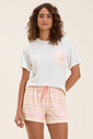 Pijama Feminino Manga Curta Com Shorts