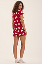Pijama Feminino Manga Curta Com Shorts