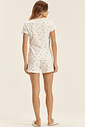 Pijama Feminino Manga Curta Com Shorts