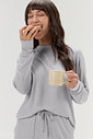 Pijama Feminino Manga Longa Com Calça