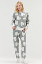 Pijama Feminino Manga Longa Com Calça Pijama Feminino Manga Longa Com Calça