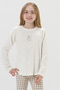 Pijama Feminino Infantil Manga Longa Com Legging