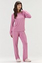 Pijama Feminino Manga Longa Com Calça