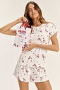 Pijama Feminino Manga Curta Com Shorts Pijama Feminino Manga Curta Com Shorts