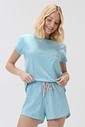 Pijama Feminino Manga Curta Com Shorts