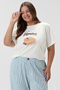 Pijama Feminino Manga Curta com Calça Plus Size