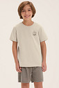 Pijama Masculino Infantil  Manga Curta Com Bermuda