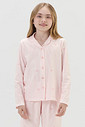Pijama Feminino Infantil Manga Longa Americano Com Calça
