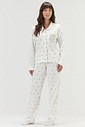Pijama Feminino Manga Longa Americano Com Calça Pijama Feminino Manga Longa Americano Com Calça