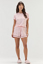 Pijama Feminino Manga Curta Com Shorts