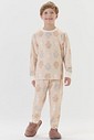 Pijama Infantil Unissex Manga Longa Com Calça