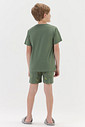 Pijama Masculino Infantil Manga Curta Com Bermuda