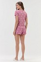 Pijama Feminino Manga Curta Com Shorts
