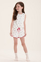 Pijama Feminino Infantil Regata Com Shorts Pijama Feminino Infantil Regata Com Shorts