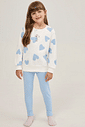 Pijama Feminino Infantil Manga Longa Com Legging Pijama Feminino Infantil Manga Longa Com Legging