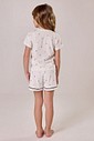 Pijama Feminino Infantil Manga Curta Com Shorts Pijama Feminino Infantil Manga Curta Com Shorts