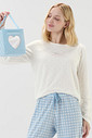 Pijama Feminino Manga Longa Com Calça