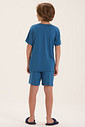 Pijama Masculino Infantil Manga Curta Com Bermuda Pijama Masculino Infantil Manga Curta Com Bermuda