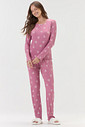 Pijama Feminino Manga Longa Com Calça