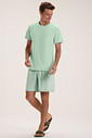 Pijama Masculino Manga Curta Com Bermuda
