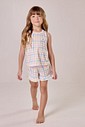 Pijama Feminino Infantil Regata Com Shorts Pijama Feminino Infantil Regata Com Shorts