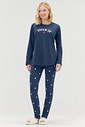 Pijama Feminino Manga Longa Com Legging Pijama Feminino Manga Longa Com Legging