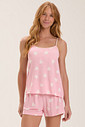 Pijama Feminino Alça Com Shorts