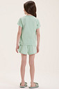 Pijama Infantil Feminino Manga Curta Com Shorts