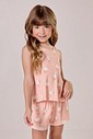 Pijama Infantil Feminino Regata Com Shorts