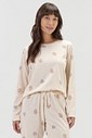 Pijama Feminino Manga Longa Com Calça