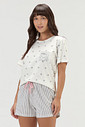 Pijama Feminino Manga Curta Com Shorts Pijama Feminino Manga Curta Com Shorts