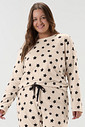 Pijama Feminino Manga Longa Com Calça Plus Size
