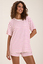 Conjunto Feminino Manga Curta Com Shorts