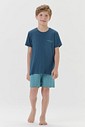 Pijama Masculino Infantil Manga Curta Com Bermuda Pijama Masculino Infantil Manga Curta Com Bermuda