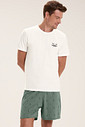 Pijama Masculino Manga Curta Com Bermuda